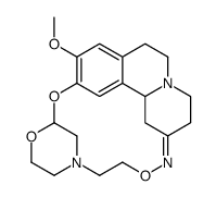 1,3,4,6,7,11b-Hexahydro-9,10-dimethoxy-2H-benzo[a]quinolizin-2-one O-(2-morpholinoethyl)oxime结构式