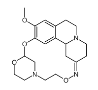 1,3,4,6,7,11b-Hexahydro-9,10-dimethoxy-2H-benzo[a]quinolizin-2-one O-(2-morpholinoethyl)oxime structure