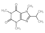 1,3,7-trimethyl-8-propan-2-yl-purine-2,6-dione结构式