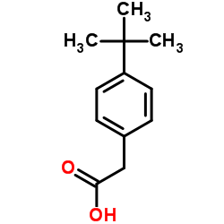 (4-tert-butylphenyl)acetic acid structure