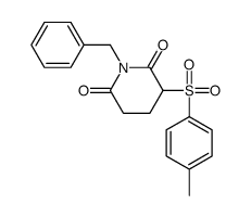 1-benzyl-3-(4-methylphenyl)sulfonylpiperidine-2,6-dione结构式