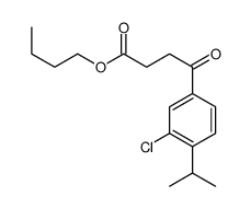 butyl 4-(3-chloro-4-propan-2-ylphenyl)-4-oxobutanoate Structure