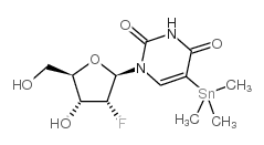 2'-deoxy-2'-fluoro-5-(trimethylstannyl)-uridine结构式