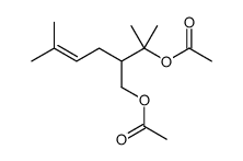 3-methyl-2-(3-methylbut-2-enyl)butane-1,3-diyl diacetate Structure