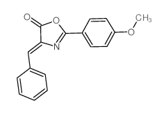 4-benzylidene-2-(4-methoxyphenyl)-1,3-oxazol-5-one结构式