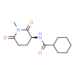 Cyclohexanecarboxamide, N-[(3S)-1-methyl-2,6-dioxo-3-piperidinyl]- (9CI) Structure