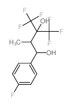 1-(4-Fluorophenyl)-2-methyl-4,4,4-trifluoro-3-trifluoromethyl-1,3-butanediol Structure