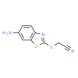 Acetonitrile, [(6-amino-2-benzothiazolyl)thio]- (9CI) structure