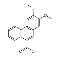 2,3-dimethoxy-phenanthrene-9-carboxylic acid结构式