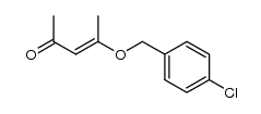 3-(4-chlorobenzyloxy)-3-penten-2-one结构式