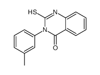 2-疏基-3-间甲苯-3H-喹唑啉-4-酮结构式