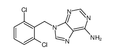 9-[(2,6-dichlorophenyl)methyl]purin-6-amine结构式