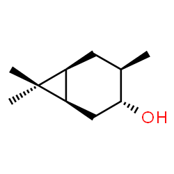 (1alpha,3alpha,4beta,6alpha)-4,7,7-trimethylbicyclo[4.1.0]heptan-3-ol结构式