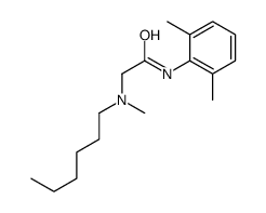 N-(2,6-dimethylphenyl)-2-[hexyl(methyl)amino]acetamide Structure