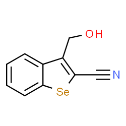 3-(Hydroxymethyl)benzo[b]selenophene-2-carbonitrile结构式