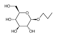 propyl β-D-glucopyranoside结构式