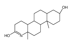 3 beta-hydroxy-13 alpha-amino-13,17-seco-5 alpha-androstan-17-oic-13,17-lactam Structure