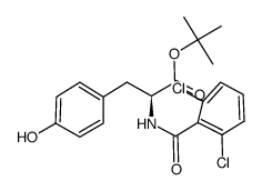 N-(2,6-dichlorobenzoyl)-L-tyrosine tert-butyl ester Structure