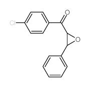 (4-chlorophenyl)-(3-phenyloxiran-2-yl)methanone结构式