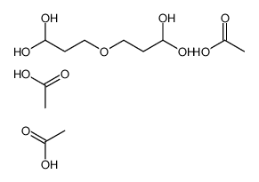 acetic acid,3-(3,3-dihydroxypropoxy)propane-1,1-diol结构式