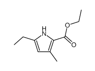ethyl 5-ethyl-3-methyl-2-pyrrolecarboxylate结构式