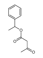 1-Phenylethyl 3-oxobutanoate结构式