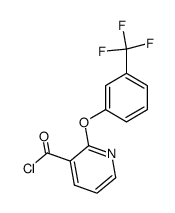 2-(3-trifluoromethylphenoxy)-3-pyridinecarboxylic acid chloride结构式