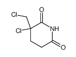 3-chloro-3-chloromethyl-piperidine-2,6-dione结构式