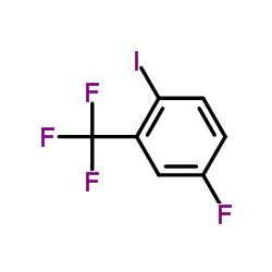 4-Fluoro-1-iodo-2-(trifluoromethyl)benzene结构式