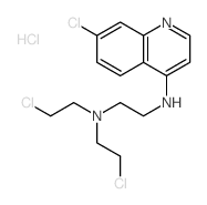 Quinoline, 4-[[2-[bis (2-chloroethyl)amino]ethyl]amino]-7-chloro-, dihydrochloride结构式