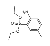2-amino-5-methyl-phenylphosphonic acid diethylester Structure