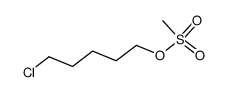 methanesulfonic acid-(5-chloro-pentyl ester)结构式