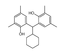 2-[cyclohexyl-(2-hydroxy-3,5-dimethylphenyl)methyl]-4,6-dimethylphenol结构式