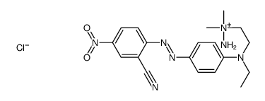 amino-[2-[4-[(2-cyano-4-nitrophenyl)diazenyl]-N-ethylanilino]ethyl]-dimethylazanium,chloride结构式