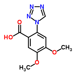 4,5-Dimethoxy-2-(1H-tetrazol-1-yl)benzoic acid Structure
