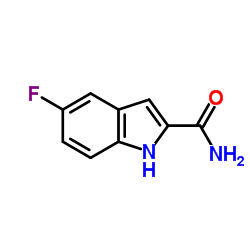 5-Fluoro-1H-indole-2-carboxamide结构式