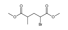 2-bromo-4-methyl-glutaric acid dimethyl ester结构式