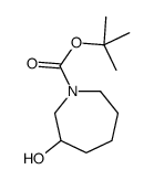 叔-丁基 3-羟基氮杂庚环-1-甲酸基酯结构式