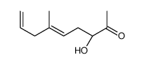 (3S)-3-hydroxy-6-methylnona-5,8-dien-2-one Structure