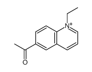 1-(1-ethylquinolin-1-ium-6-yl)ethanone结构式
