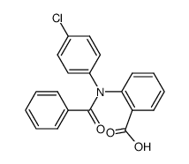 2-[N-Benzoyl(4-chlorophenyl)amino]benzoic acid结构式