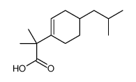 2-methyl-2-[4-(2-methylpropyl)cyclohexen-1-yl]propanoic acid结构式