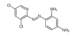 4-[(3,5-dichloropyridin-2-yl)diazenyl]benzene-1,3-diamine结构式
