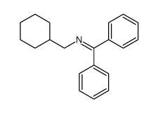 N-(cyclohexylmethyl)-1,1-diphenylmethanimine结构式