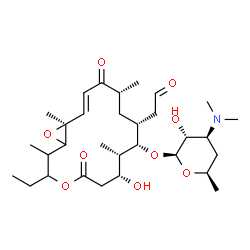 4'-Deoxycirramycin A1 2'-propionate Structure