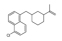 1-chloro-5-[(3-prop-1-en-2-ylcyclohexyl)methyl]naphthalene Structure