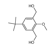 1,3-Bis(hydroxymethyl)-5-tert-butyl-2-methoxybenzene结构式