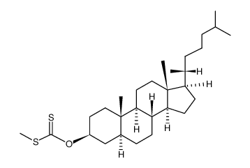 Dithiocarbonic acid O-(5α-cholestan-3β-yl) S-methyl ester structure