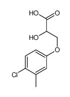 3-(4-chloro-3-methylphenoxy)-2-hydroxypropanoic acid Structure