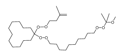 1-((10-((2-methoxypropan-2-yl)peroxy)decyl)peroxy)-1-((3-methylbut-3-en-1-yl)peroxy)cyclododecane Structure